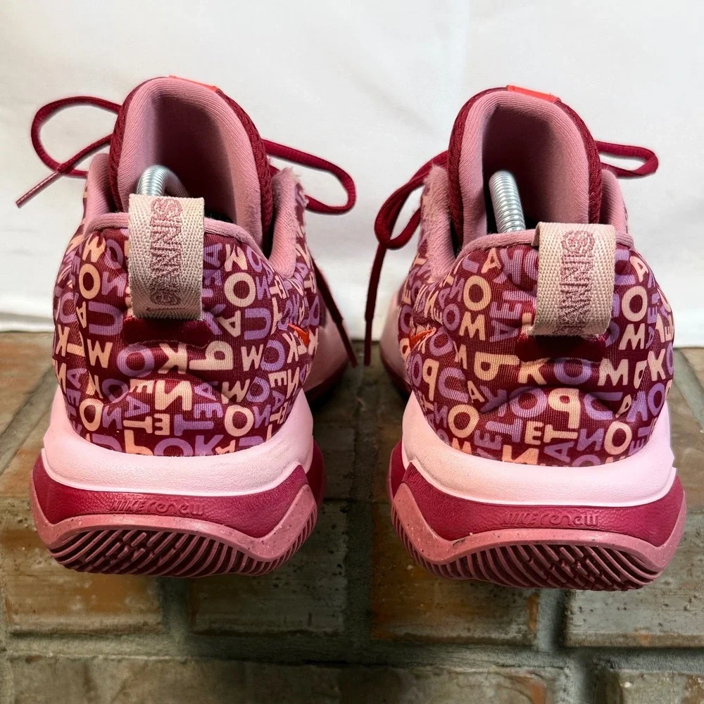 Nike Mens 10.5 Giannis Immortality 3 Alphabet Burgundy Pink Basketball Shoes